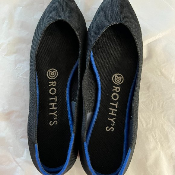Rothy's Shoes Rothys Womens Black Slip On Flats Poshmark